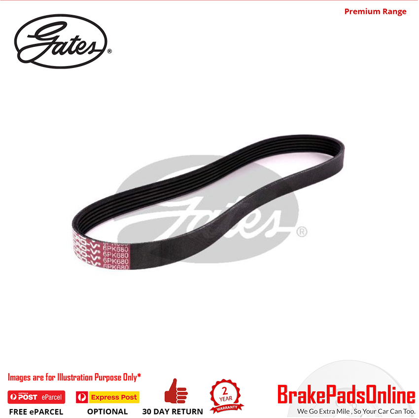 6PK680 V-Ribbed AT Belt for NISSAN March K11E CG10DE 1.0L Petrol 4Cyl FWD