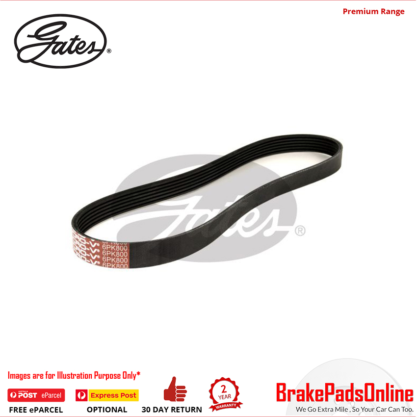 6PK800 V-Ribbed AT Belt for CITROEN C4 9HY/9HZ/9H01 DV6TED4 1.6L HDi Diesel 4Cyl FWD