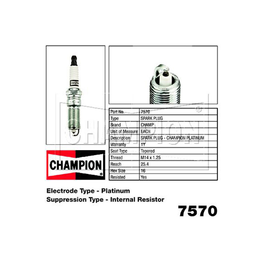 7570 Platinum Spark Plug for CHRYSLER 300C LE