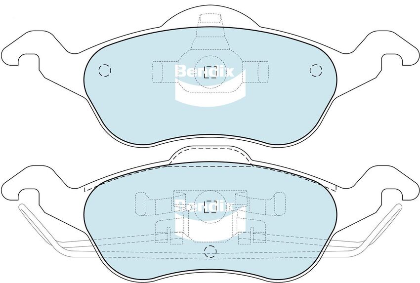 Bendix General CT Brake Pad Set Front - 7690-GCT