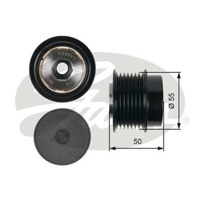 Gates Alternator Pulley For Toyota Tarago  ACR50 2.4L 2AZ-FE MPV