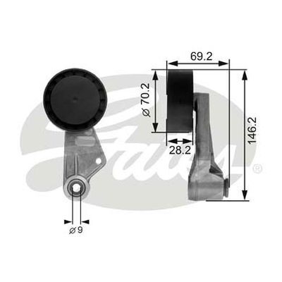 Gates DriveAlign Idler Pulley For BMW 3 325i M50 B25 E36 2.5L 256S2,256S1