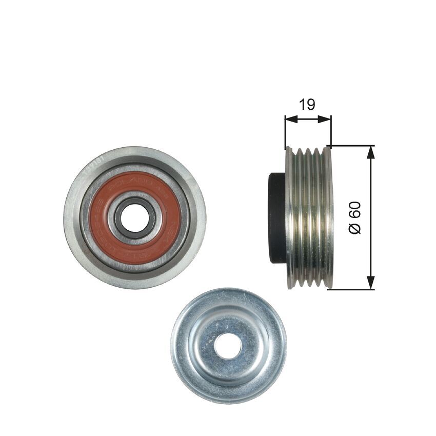 36181 DriveAlign Idler Pulley for MITSUBISHI Magna TJ/TL/TW 6G74SOHC