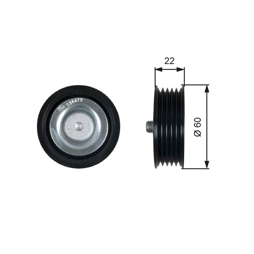 36473 DriveAlign Idler Pulley For HYUNDAI Accent MK IV RB D4FB