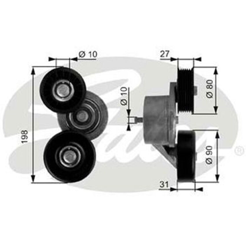 38167 DriveAlign Tensioner for JEEP Cherokee K1 EKG