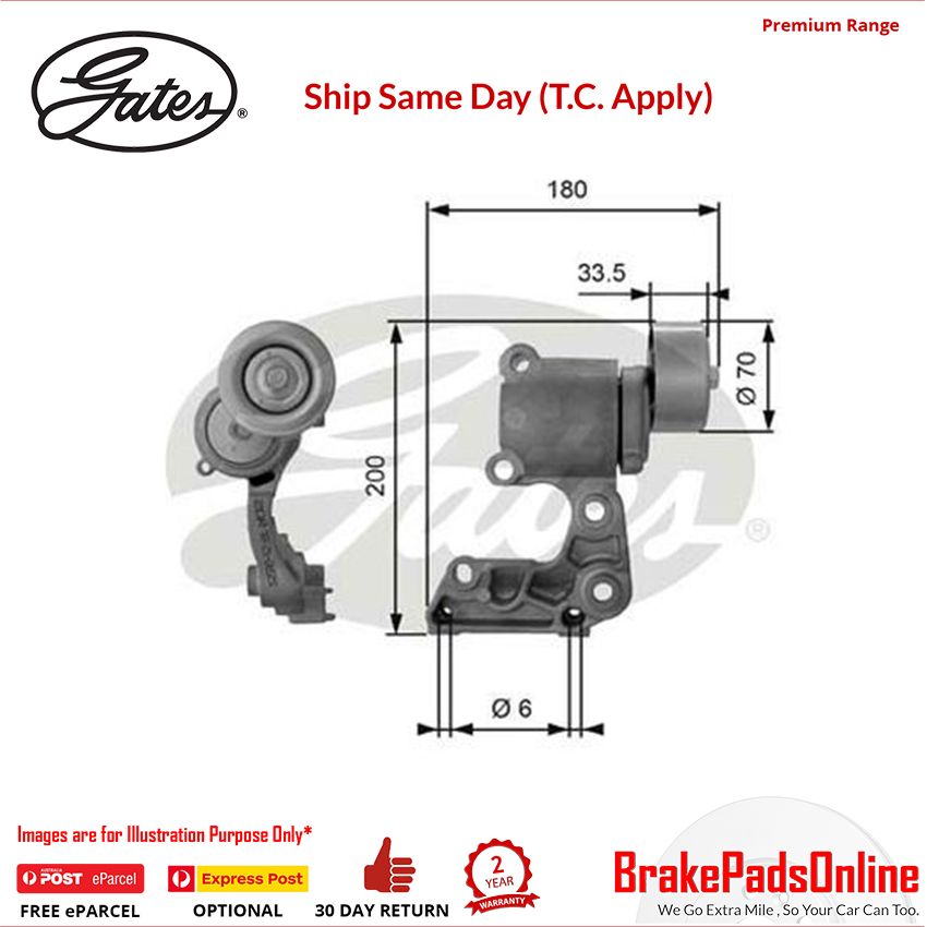 38410 DriveAlign Tensioner for TOYOTA Tarago GSR50 2GRFE