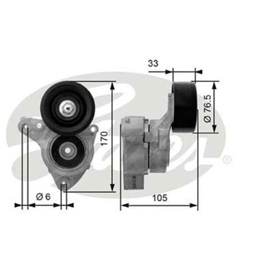 38421 DriveAlign Tensioner for HONDA Integra DC5 K20A3