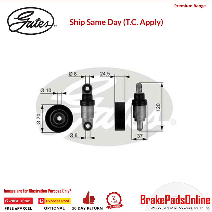 Gates DriveAlign Tensioner for BMW 316i Compact E36 M43B164E2