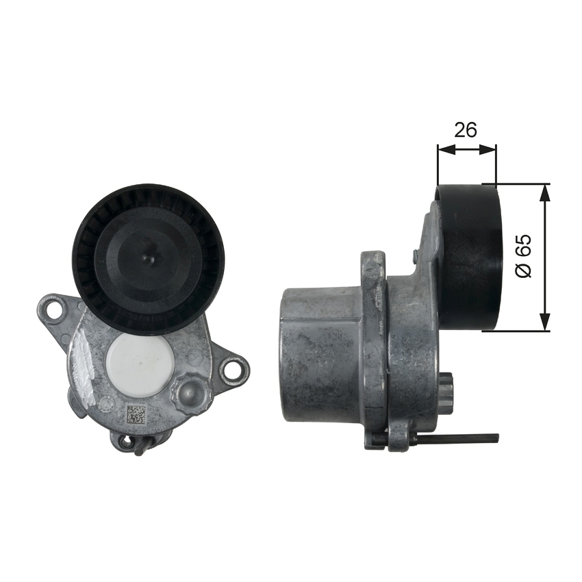 Gates V-Ribbed Belt Tensioner For Mercedes-Benz C-Class S204, C204 2.2L