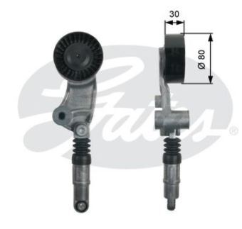 Gates Tensioner V-Ribbed Belt For Subaru Forester (SJD),(SHH) EE20Z 2.0L Diesel