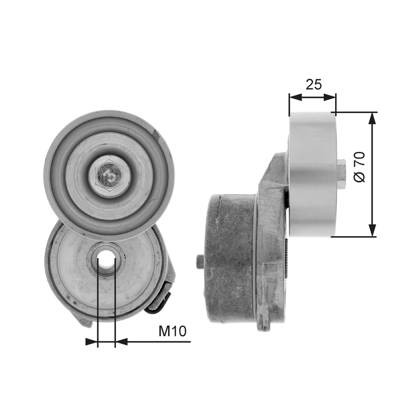 Gates DriveAlign V-ribbed Belt Tensioner - 38656 [7808-26056]