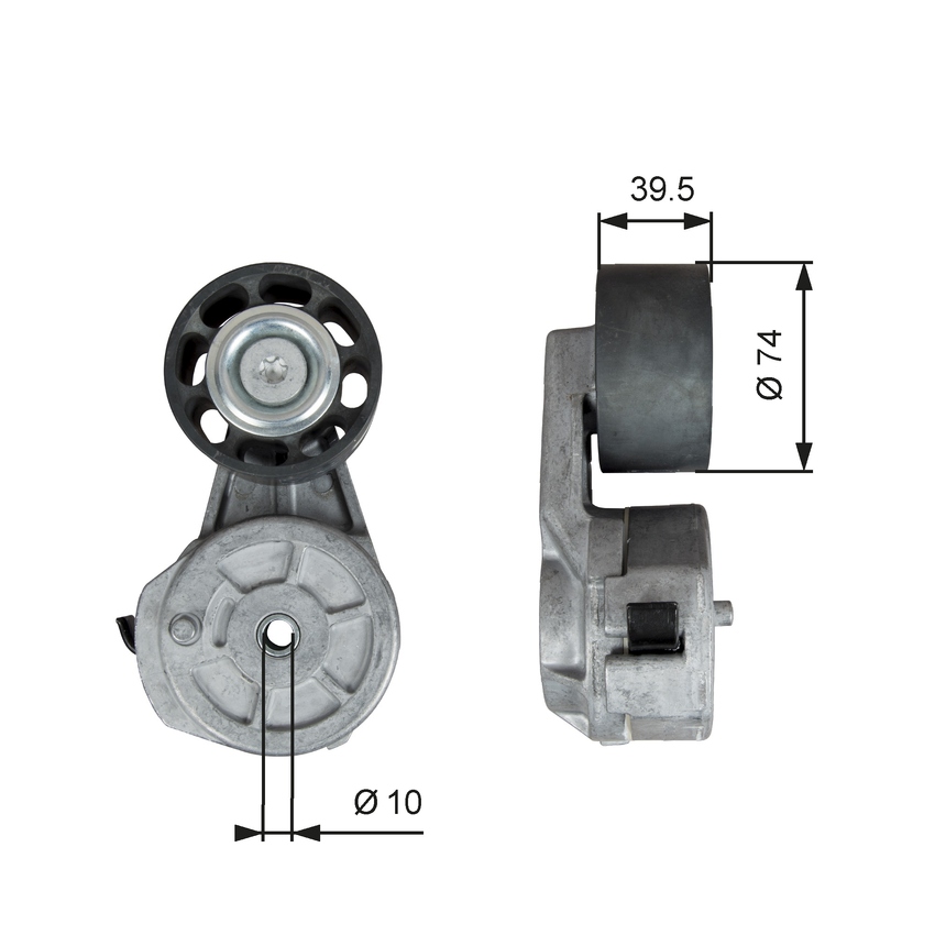 Gates DriveAlign V-ribbed Belt Tensioner - 38708 [7808-26108]