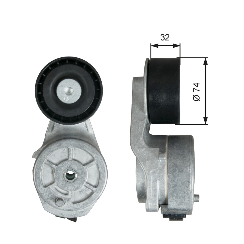 Gates DriveAlign V-ribbed Belt Tensioner For Scania P,G,R,T-Series P420 11.7L