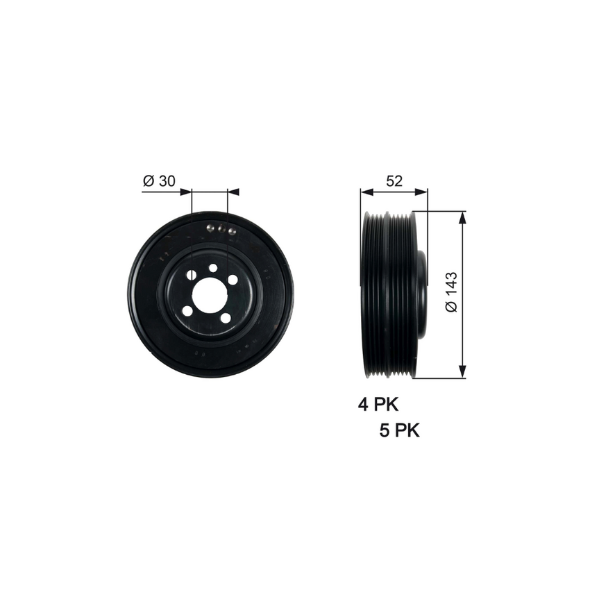 Tvd1093 Torsional Vib Damper for AUDI A4 B5 8D5 AJL