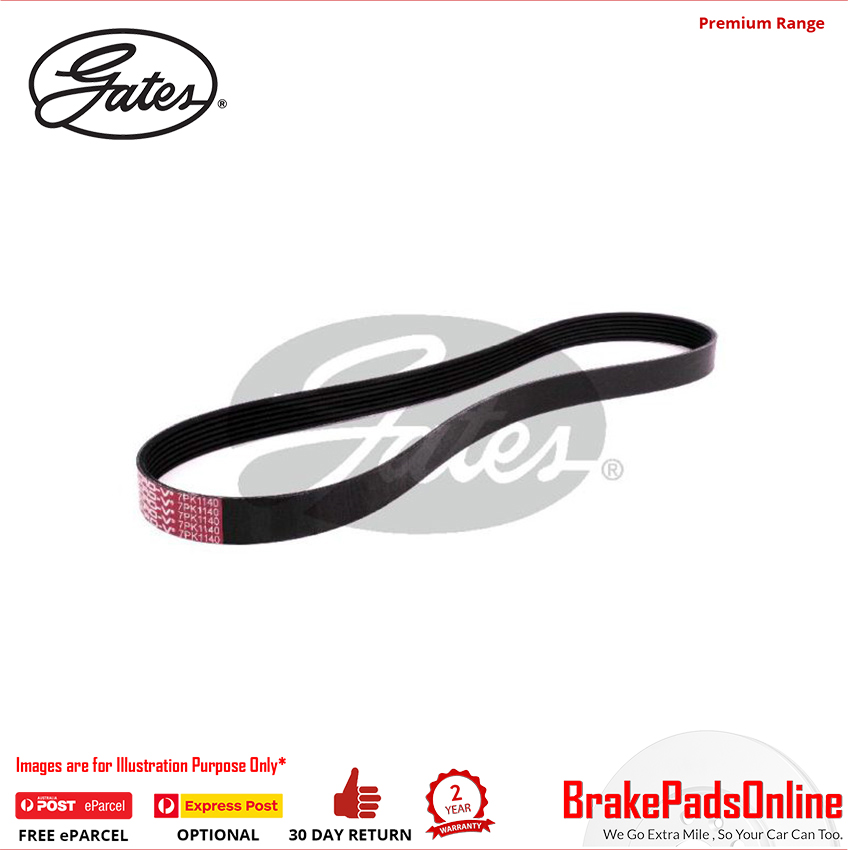 7PK1140 V-Ribbed AT Belt for NISSAN Tiida C11/C11S HR16DE 1.6L CVTC Petrol 4Cyl FWD