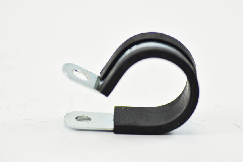 802715 QTY-10 27MM Rubber Lined PClips Zinc Plated-E5Metal Clamps Retaining Hose