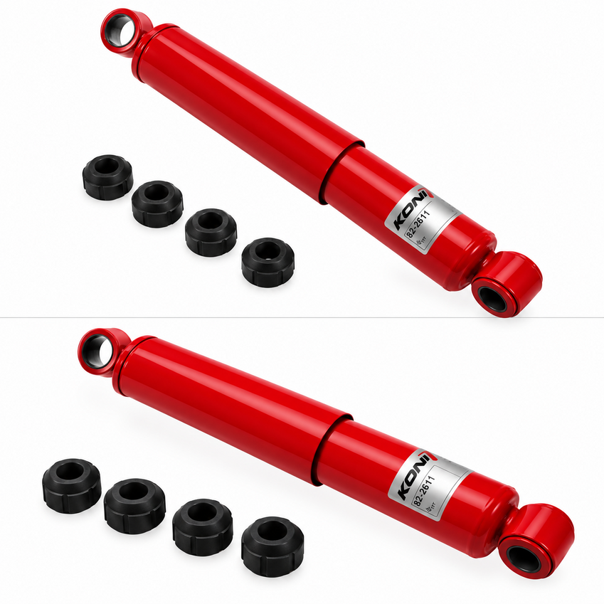 2xKoni Heavy Track Rear Shock Absorber For Toyota Hilux I4 V6 2KDFTV, 16V, 1KZTE