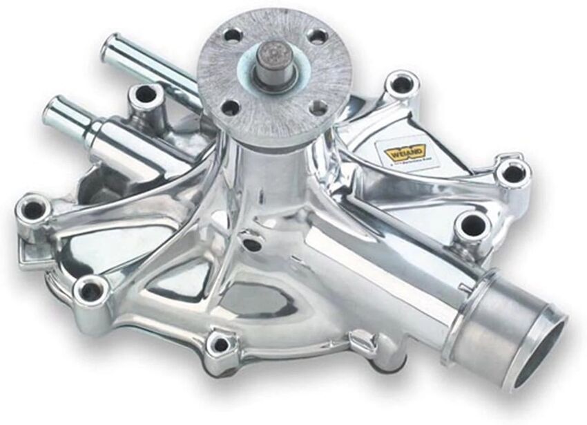 Weiand Action plus Polished Aluminum Mechanical Water Pump - 8215P