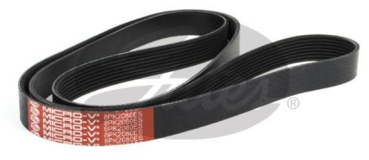 Gates Fleetrunner Micro V-Ribbed Belt For Mercedes-Benz Axor 2 7.2L/11.9L Diesel