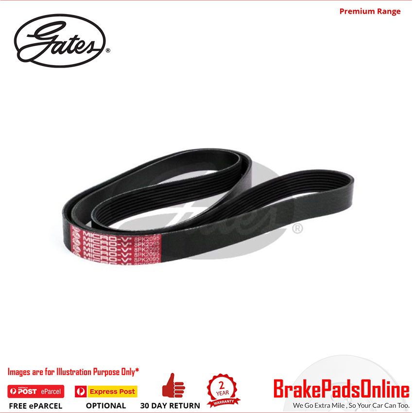 8PK2095 V-Ribbed AT Belt for LANDROVER Discovery MK III L319 276DT 2.7L TDV6 Diesel 6Cyl 4WD