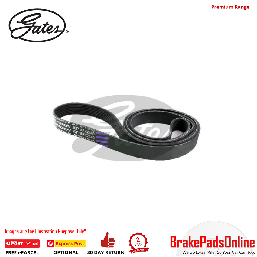 8PK2440 V-Ribbed AT Belt for MERCEDES 300 W140 140032/140033 104990 3.2L Petrol 6Cyl RWD