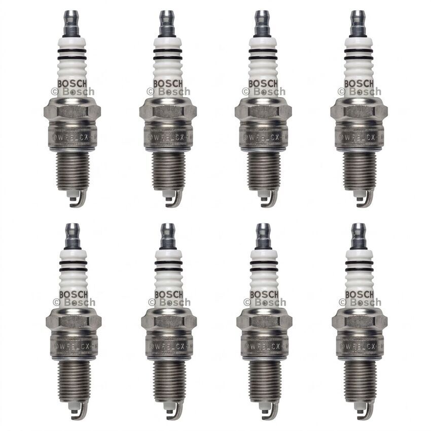 8X Bosch Spark Plug For Ferrari 208/308 GTB GTBi GTS GTSi 2.9L F106AB F105AB V8