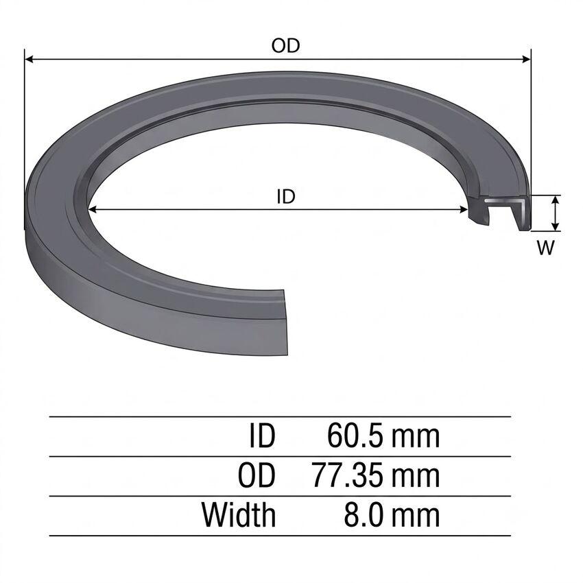 98408 Oil Seal for FORD RANGER PJ PK - CRANK SHAFT / TIMING FRONT