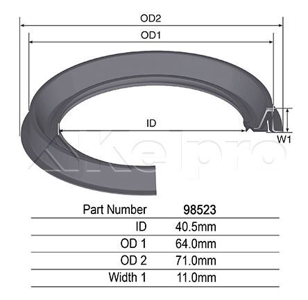 Kelpro Oil Seal For FORD Escape BA 3.0L Duratec 01/01 - 12/03 -98523