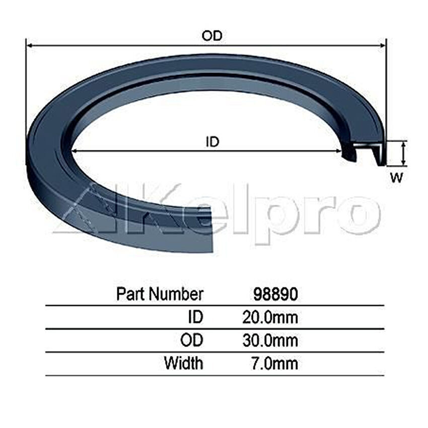 Kelpro Oil Seal For Hyundai Lantra J-1 1.6L/1.8L Petrol G4CR, 16V, G4CN