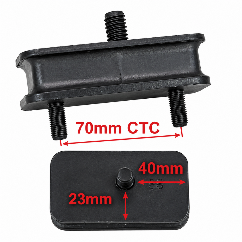 A1173 LH Engine Mount for Chrysler Charger VJ 1973-1975 - 4.3L
