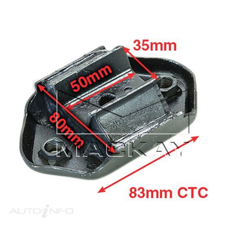 Mackay A1238 Engine Mount Rear For Toyota Corolla KE55R 1.3L I4 PtL Manual/Auto