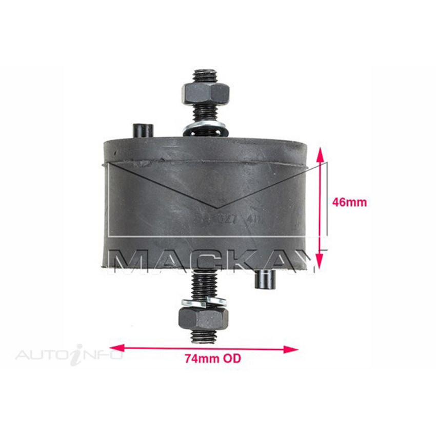 Mackay A1441 Engine Mount Front Right For Volvo 240 . 2.3L I4 Ptl Manual & Auto