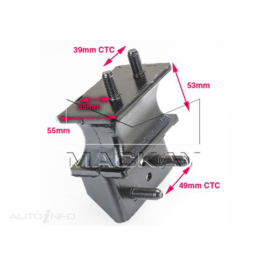 Mackay A2011 Engine Mount Rear For Toyota Camry SV21R 2.0L I4 Ptl Manual & Auto