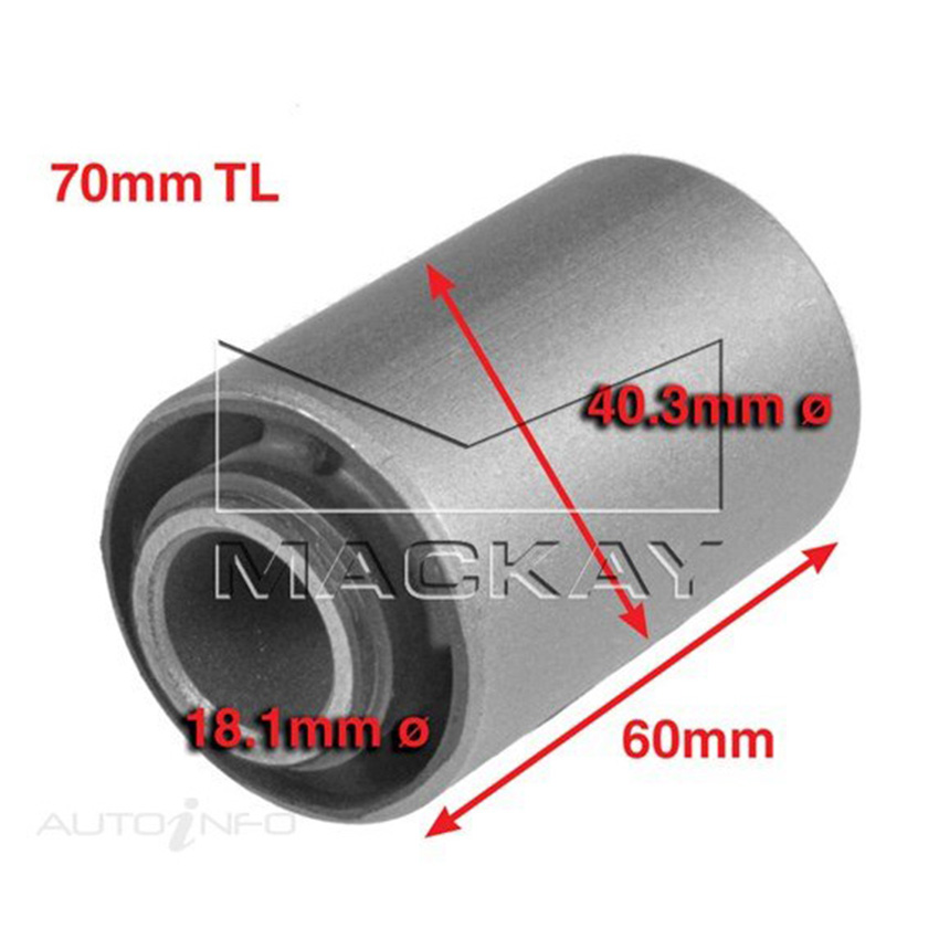 A2329 Leaf Spring Bush for Nissan Navara D22 3.0L I4 Turbo Diesel Manual & Auto