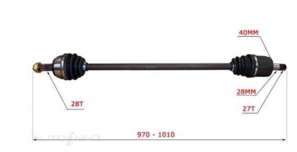 CV Joint Drive Shaft Left Hand For HONDA CD 2.2L Auto 11/89-10/92