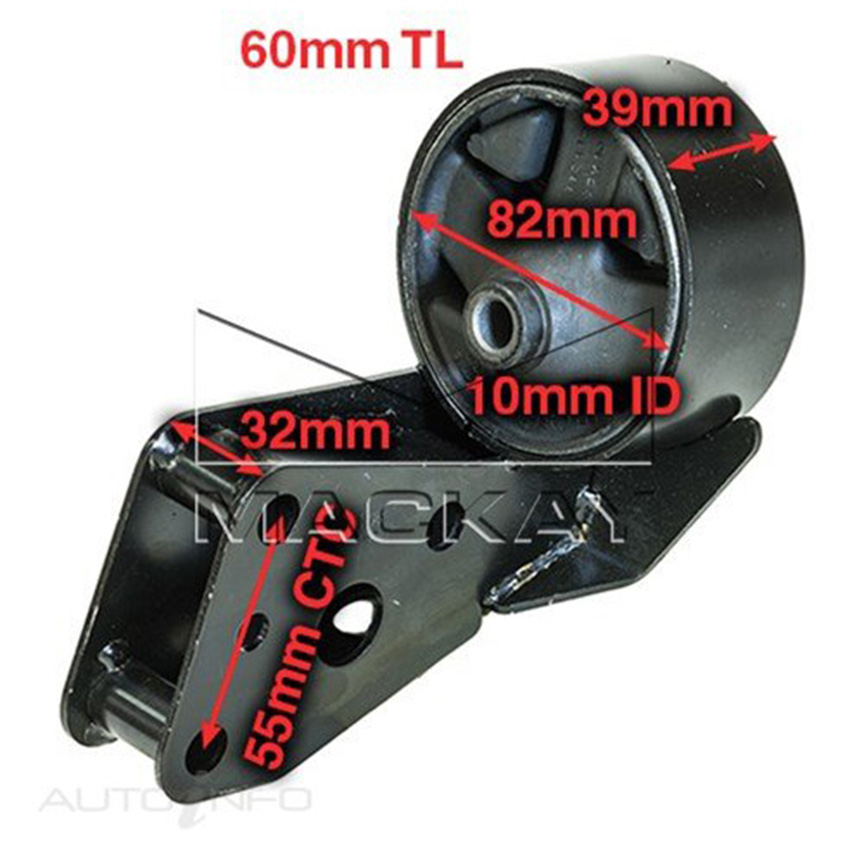 Mackay A5057 Engine Mount Left For Nissan Pulsar N14 1990-1992 - 1.6L