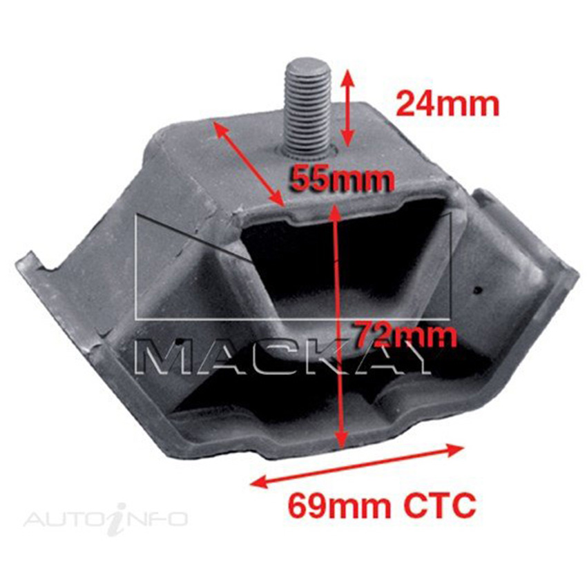 Mackay A5613 Engine Mount Rear For Mercedes-Benz 500SEL W126 1981-1986 - 5.0L