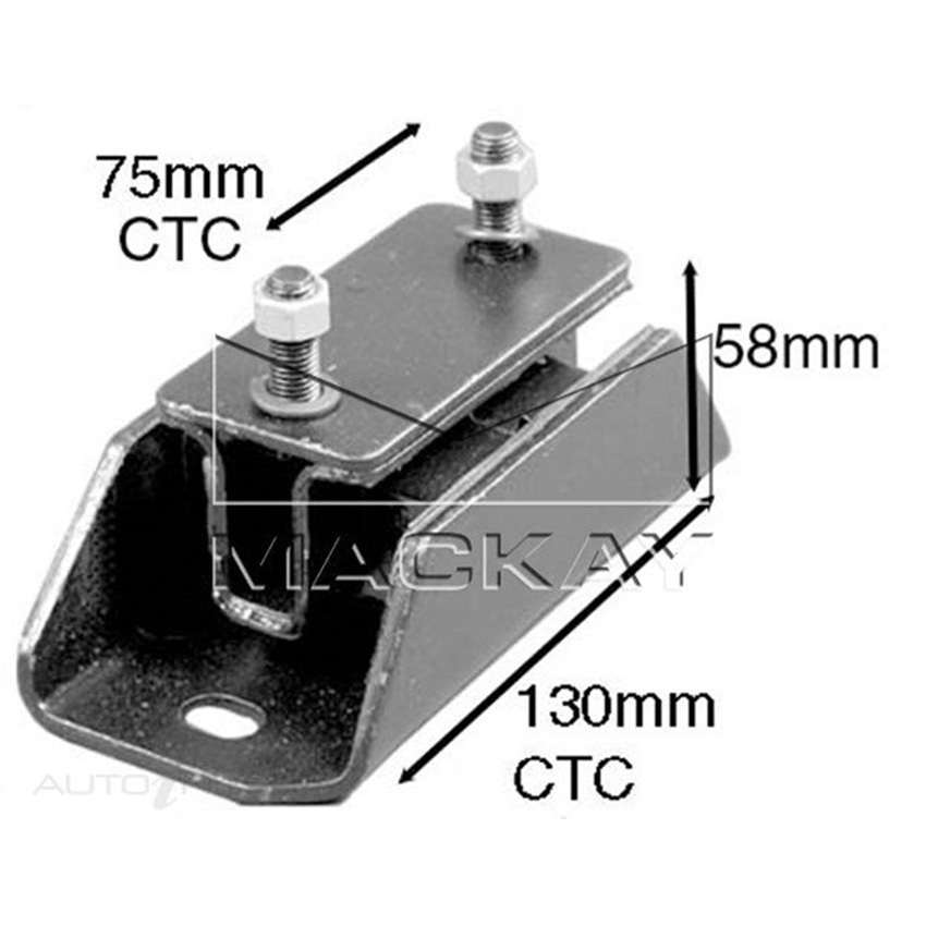 Mackay A5764 Engine Mount Rear For Holden Rodeo TF 1999-2003 - 2.8L