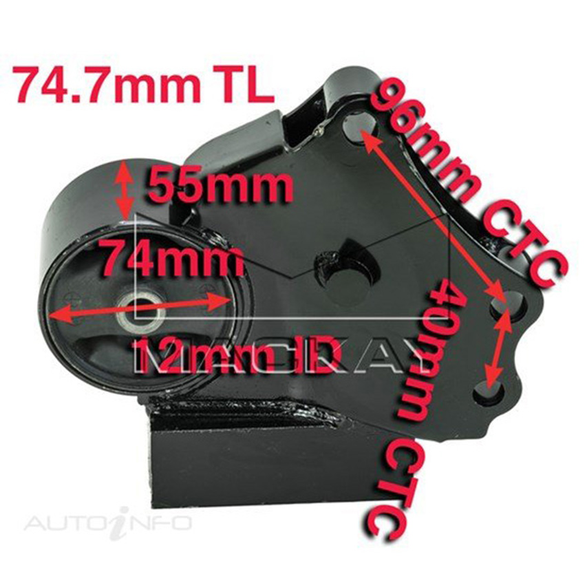 Mackay Engine Mount Front For Kia K2700 PU 2005-2008 - 2.7L A5889