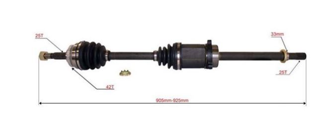 CV Joint Drive Shaft Left Hand For Nissan NX Copue 10/91 - 05/95