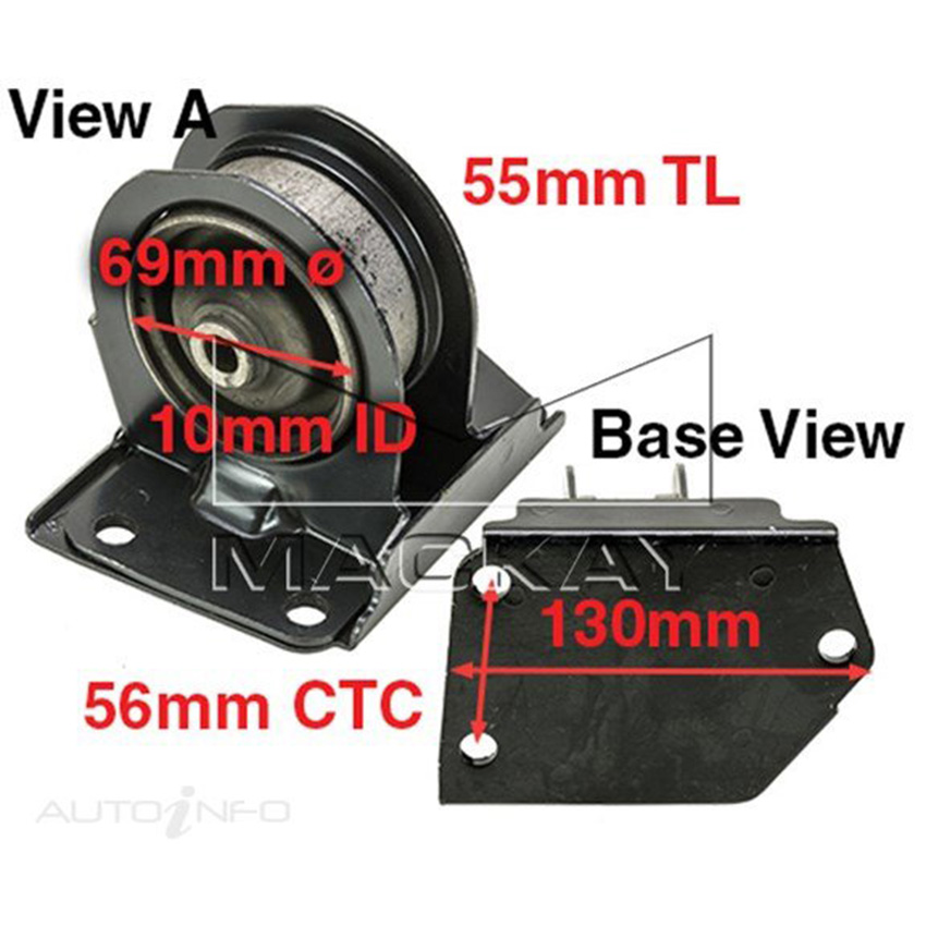 Mackay Engine Mount Rear For Mitsubishi Galant HJ 1992-1994 - 2.0L A6847