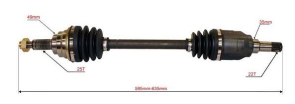 CV Joint Drive Shaft Left Hand For Suzuki Baleno 1.6L Auto 04/95 - 11/01