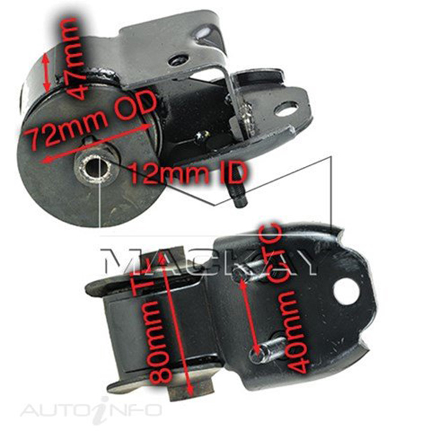 Mackay Engine Mount Right For Toyota Corolla EE90R 1987-1991 - 1.3L A7036