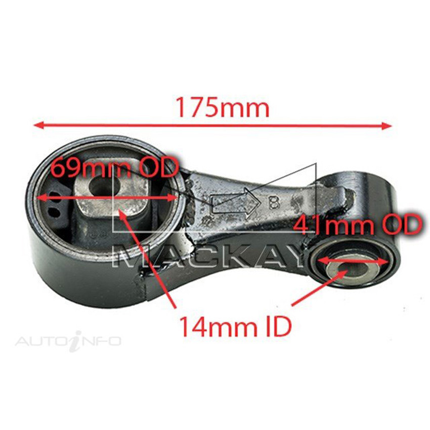 Mackay Engine Mount Rear For Toyota Yaris NCP93R 2006+ - 1.5L A7040