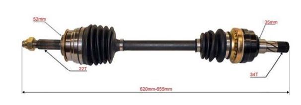 CV Joint Drive Shaft Right Hand For DAEWOO 1.5i Auto 1994 - 10/95