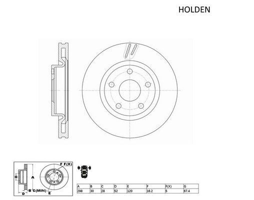 ACDelco Front Vented Brake Disc Rotor -  ACDR2026