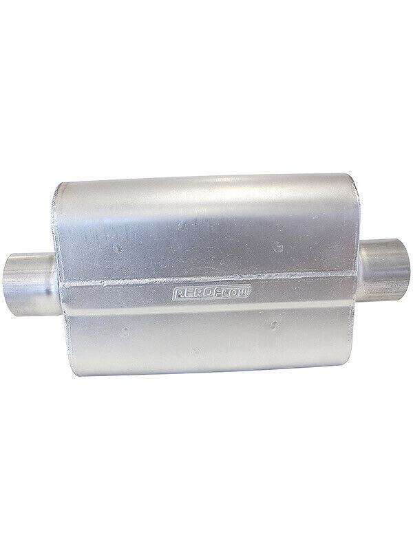 Aeroflow Muffler 2.5"  Case Length 13" Case Width 10" Hight Center 4.25" 