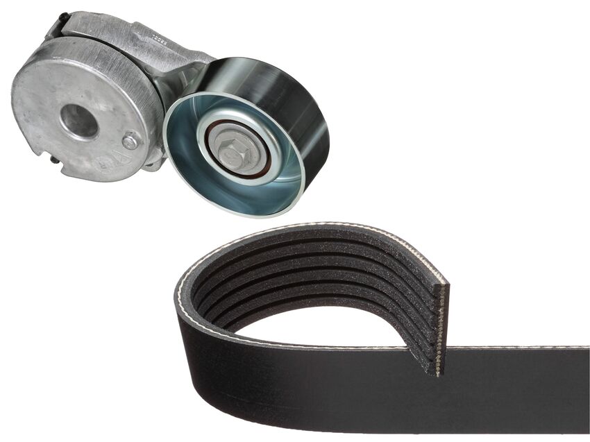 Gates Micro V-Ribbed Belt Kit For Nissan Serena MR20DE 2L C25 Front Wheel Drive 