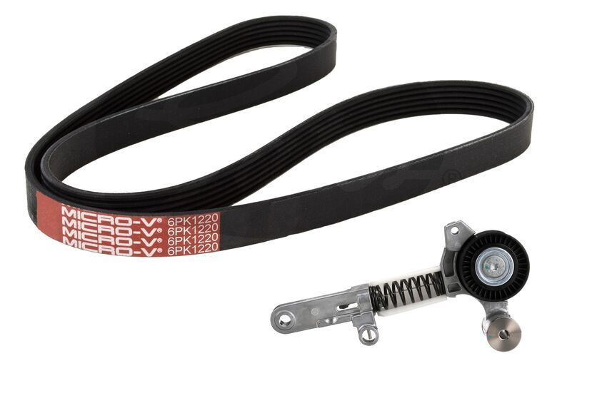 Gates Micro V-Ribbed Belt Kit For Toyota Corolla ZRE172 1.8LVVTi 2ZR-FE E18 ZRE1