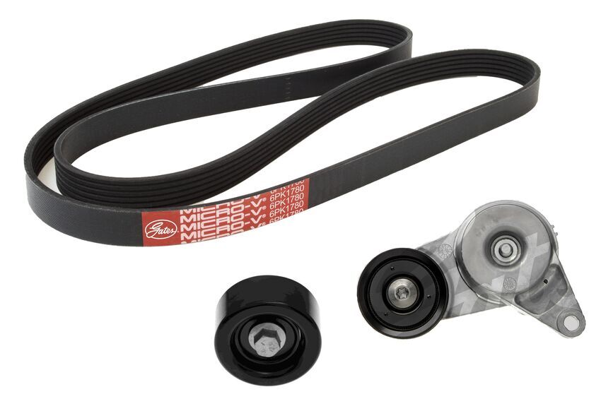 Gates Micro V-Ribbed Belt Kit For Hyundai Veloster G4NH 2L MPI JS,JSN FrontCoupe